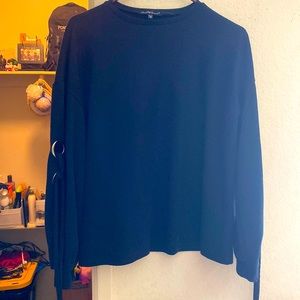 Velvet heart long sleeve cotton blouse